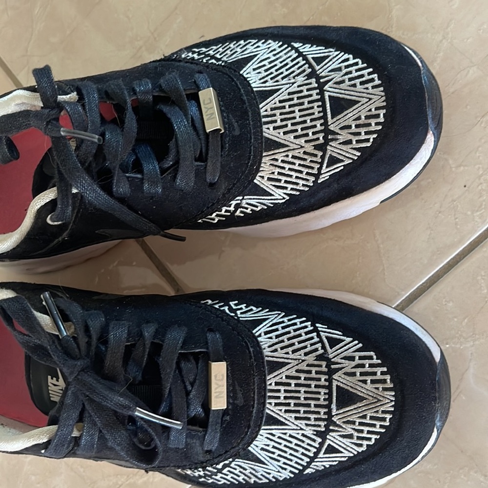 NYC Nike Max Thea embroidered sneakers